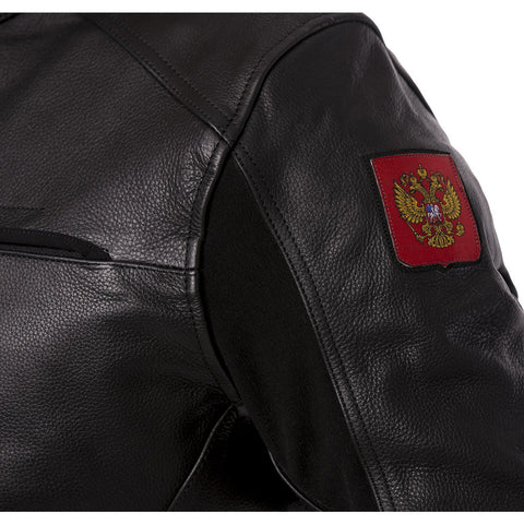 Russland Men’s Leather Biker Jacket - Heavy-Duty Professional Motorcycle Gear