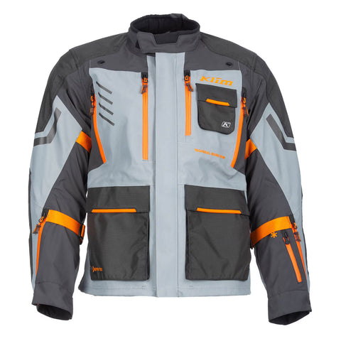 Carlsbad Gore‑Tex Motorcycle Jacket — Asphalt with Ember Orange Accents