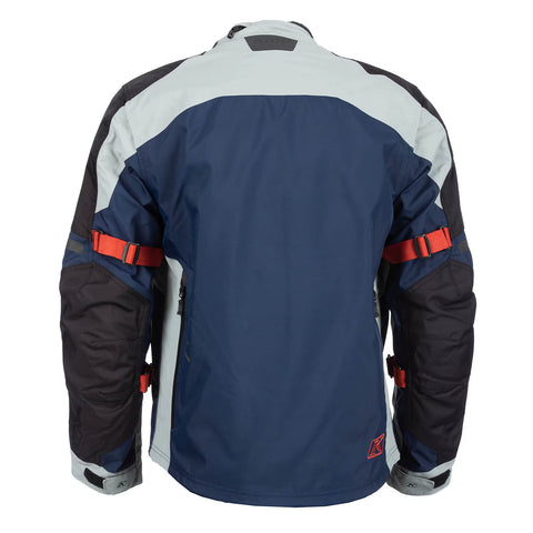 Carlsbad Textile Motorcycle Jacket — Dress Blues with Red Oxide Accents