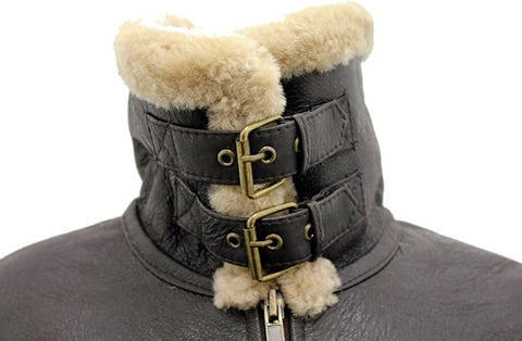 Women’s Brown B3 Ginger Flying Jacket - Genuine Real Sheepskin Aviator Coat
