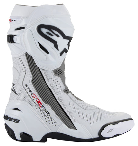 Alpinestars Supertech R Vented Motorcycle Boots — Race-Bred Perforated Riding Boots with Maximum Airflow, Premium Protection, and Track-Ready Performance