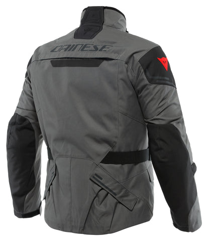 Splugen 3L D-Dry Textile Motorcycle Jacket Grey Black | Waterproof All-Season Touring Riding Jacket