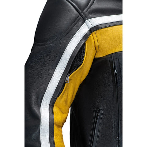 Karl Professional Men’s Motorcycle Racing Leather Jacket - CE Armored Track Gear