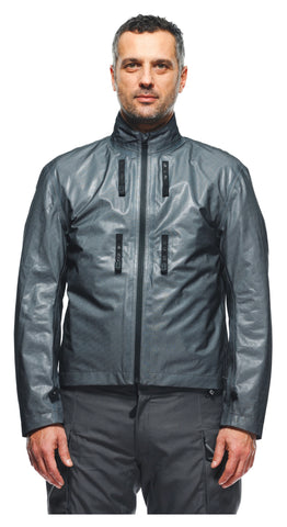 Splugen 3L D-Dry Textile Motorcycle Jacket Grey Black | Waterproof All-Season Touring Riding Jacket