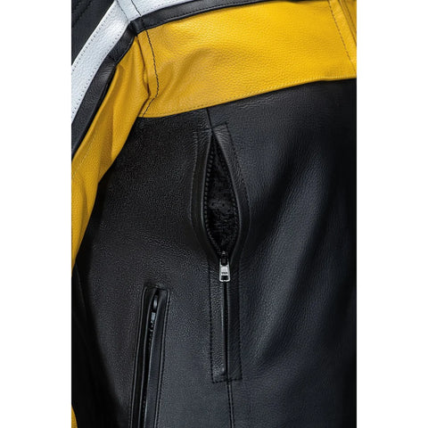 Karl Professional Men’s Motorcycle Racing Leather Jacket - CE Armored Track Gear