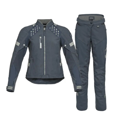 Women's Aravis AIR Suit - BMW Motorrad Blue Grey Adventure Riding Suit