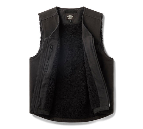 Originals Union Canvas Vest Men's Motorcycle Riding Cotton Canvas Biker Utility Vest