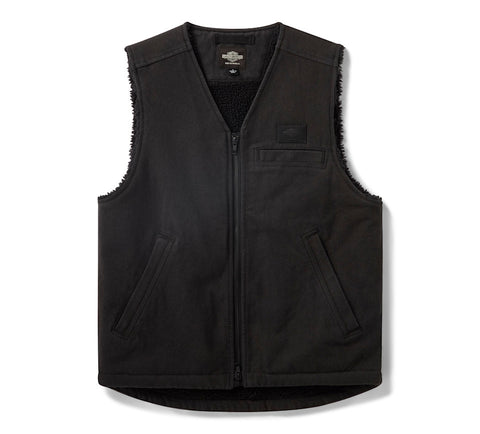 Originals Union Canvas Vest Men's Motorcycle Riding Cotton Canvas Biker Utility Vest