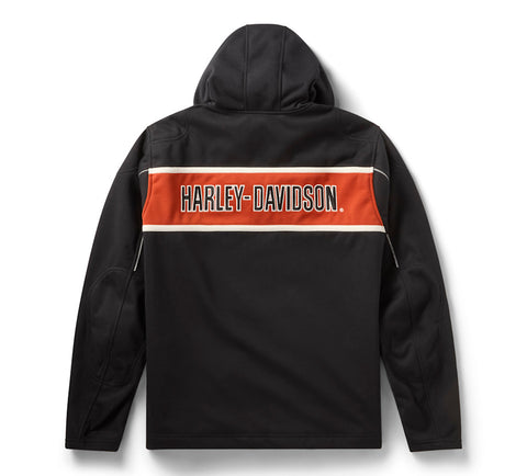 Men’s HD Trenton Deflector 2.0 Hooded Motorcycle Fleece – Wind-Resistant Riding Hoodie