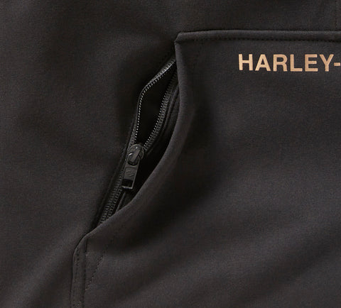 Women's HD Deflector Half-Zip Motorcycle Fleece Jacket - Cozy Mid-Layer Rider
