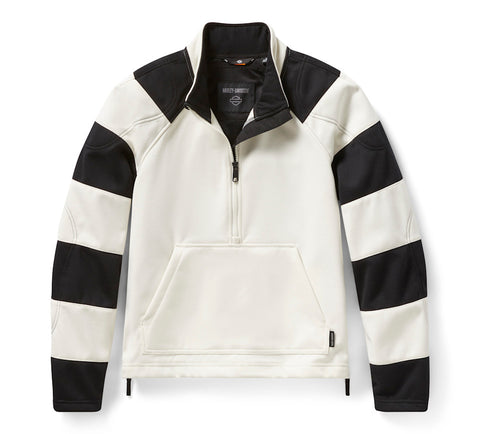 Women's HD Breakout Deflector Half-Zip Motorcycle Fleece - Armored Rider Layer
