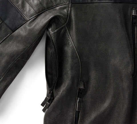 Men’s H-D Passing Link III Leather Jacket – Premium Distressed Triple Vent System™ Jacket