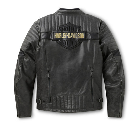 Men’s H-D Passing Link III Leather Jacket – Premium Distressed Triple Vent System™ Jacket
