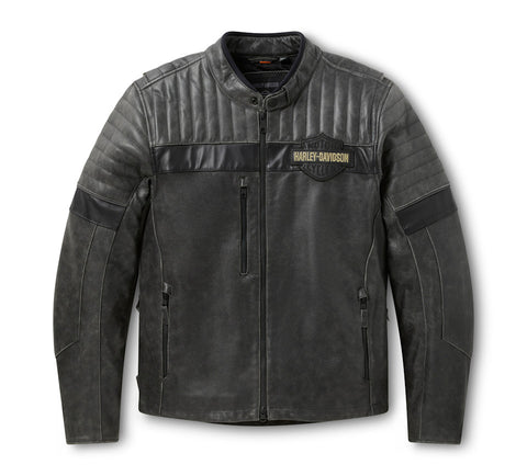 Men’s H-D Passing Link III Leather Jacket – Premium Distressed Triple Vent System™ Jacket