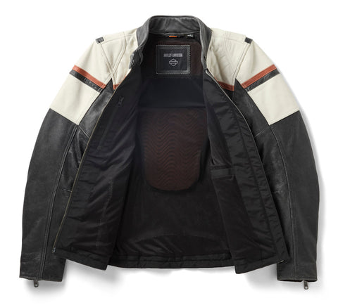 Women's HD Miss Enthusiast III Leather Motorcycle Jacket - Triple Vent Touring Elite