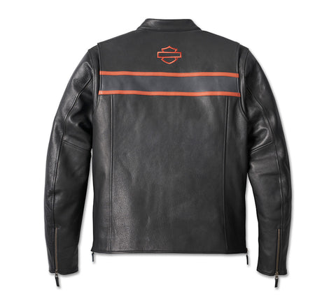 Men’s Victory Lane Leather Jacket (Big & Tall) – Premium Vintage-Inspired Racing Jacket