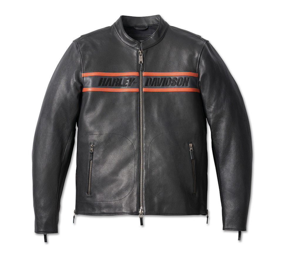 Men’s Victory Lane Leather Jacket (Big & Tall) – Premium Vintage-Inspired Racing Jacket