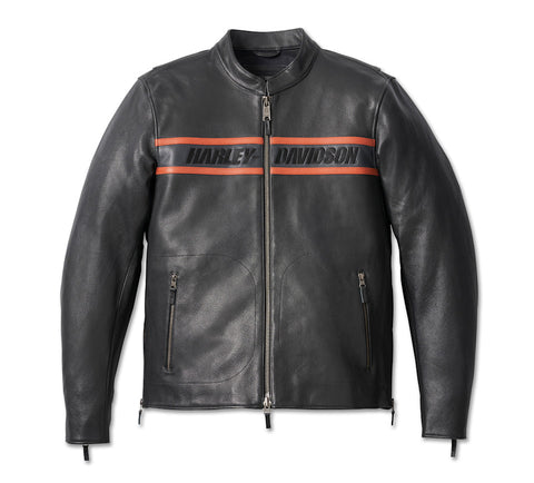 Men’s Victory Lane Leather Jacket (Big & Tall) – Premium Vintage-Inspired Racing Jacket