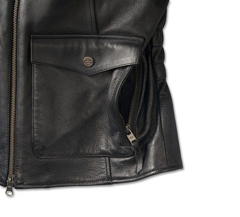 Women's Captains HD Flex Layering System Leather Jacket - Modular Buffalo Outer Layer