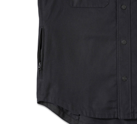 Willie G Skull Graphic Operative 2.0 Riding Shirt Jacket – Lightweight Motorcycle Overshirt