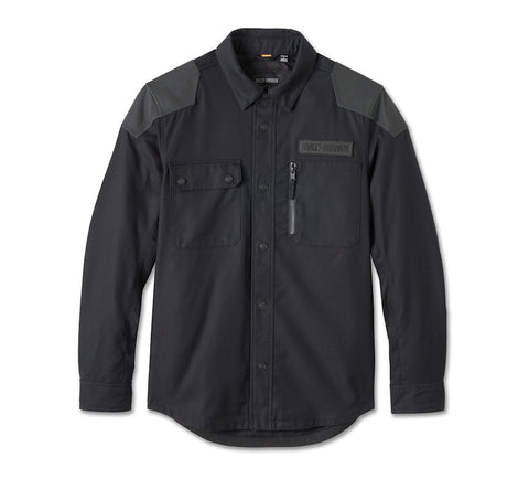 Willie G Skull Graphic Operative 2.0 Riding Shirt Jacket – Lightweight Motorcycle Overshirt