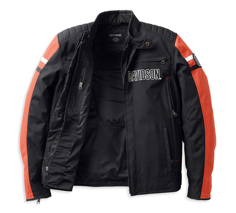 Men’s Hazard Waterproof Textile Jacket – Plus Size All-Weather Motorcycle Riding Gear