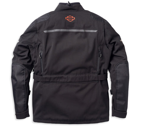 Men’s Quest Triple Vent System™ Jacket – Black Breathable Motorcycle Riding Jacket
