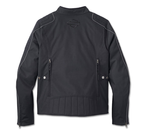Women's Hybrid Moto Jacket with Triple Vent System - Polyester Biker Performance