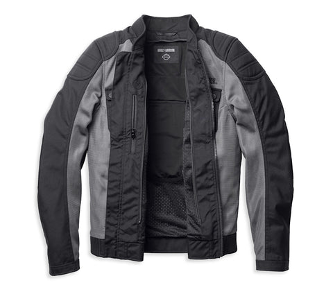 Women's Zephyr Knit Motorcycle Jacket with Zip-Out Lining - Granite Grey