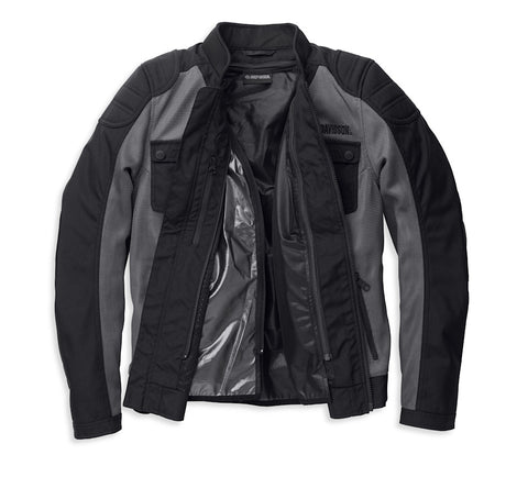 Women's Zephyr Knit Motorcycle Jacket with Zip-Out Lining - Granite Grey