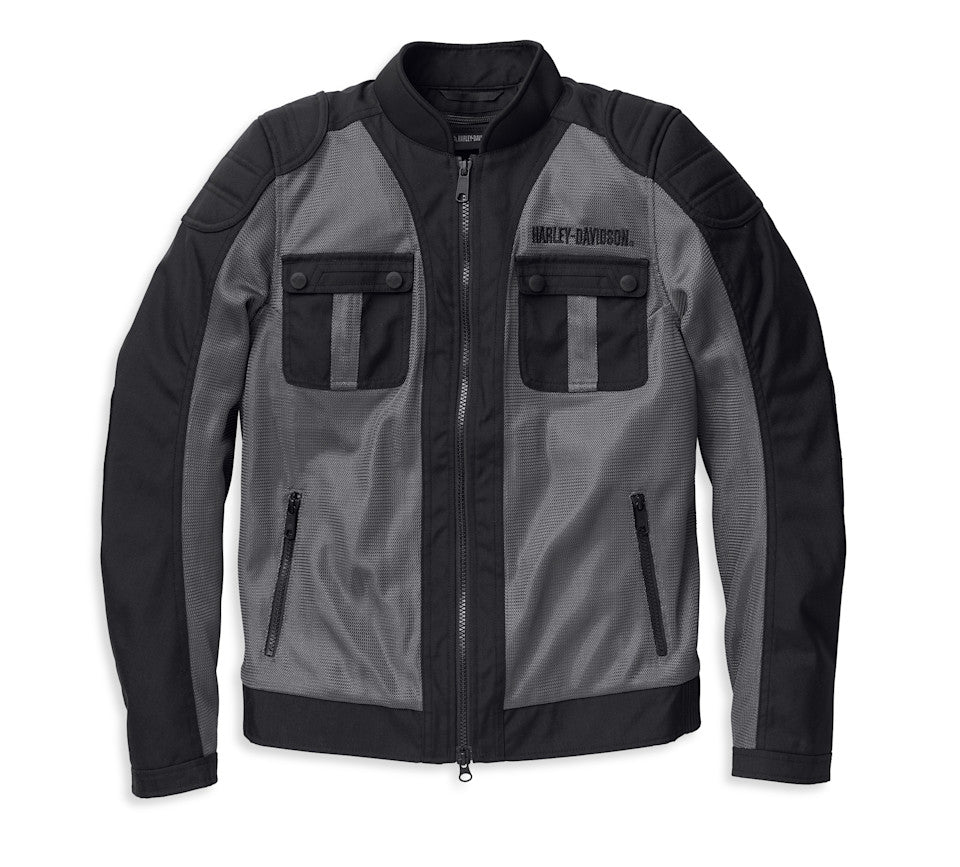 Women's Zephyr Knit Motorcycle Jacket with Zip-Out Lining - Granite Grey