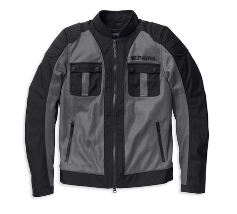 Women's Zephyr Knit Motorcycle Jacket with Zip-Out Lining - Granite Grey