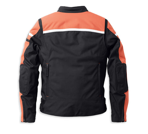 Women's Hazard Waterproof Textile Motorcycle Jacket - Black Polyester Rain Rider