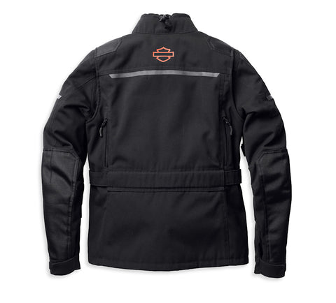 Women's Quest Triple Vent System Jacket - Black Polyester Moto Adventure Gear