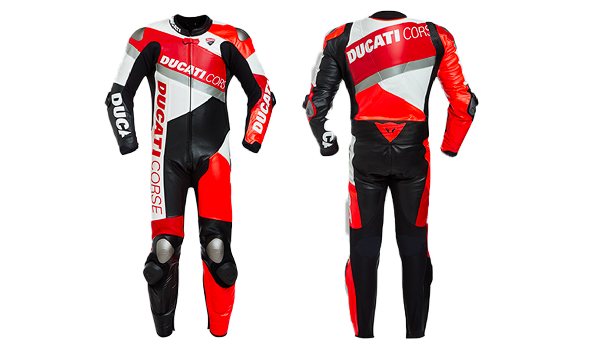 Ducati Corse Power K2 Leather Racing Suit | Premium Motorcycle Race Gear