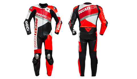 Ducati Corse Power K2 Leather Racing Suit | Premium Motorcycle Race Gear