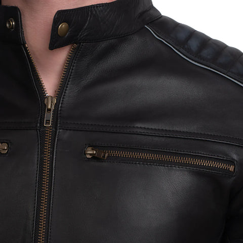Fortuna Men’s Professional Motorcycle Racing Leather Jacket