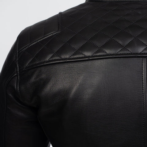 Hudson Professional Men’s Motorcycle Racing Leather Jacket - CE Armored Track Gear
