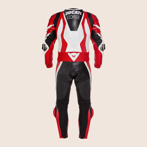 Ducati Corse K1 Racing Suit | Premium One-Piece Leather Motorcycle Suit