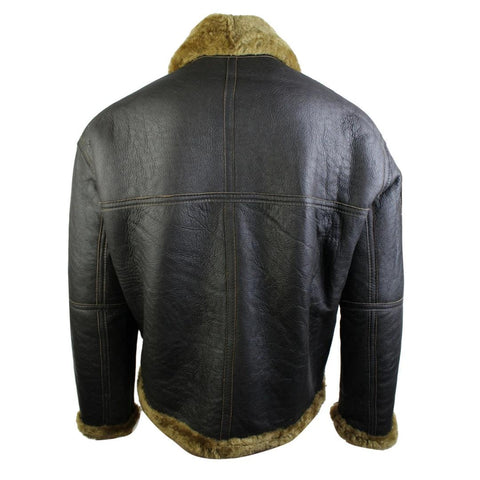 Men’s Original RAF Sheepskin Flying Jacket - Classic Brown Leather & Ginger Fur