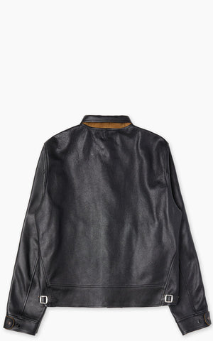 Mister Freedom Campus "Stud" Leather Jacket – Premium Black Hand-Finished Heritage Jacket