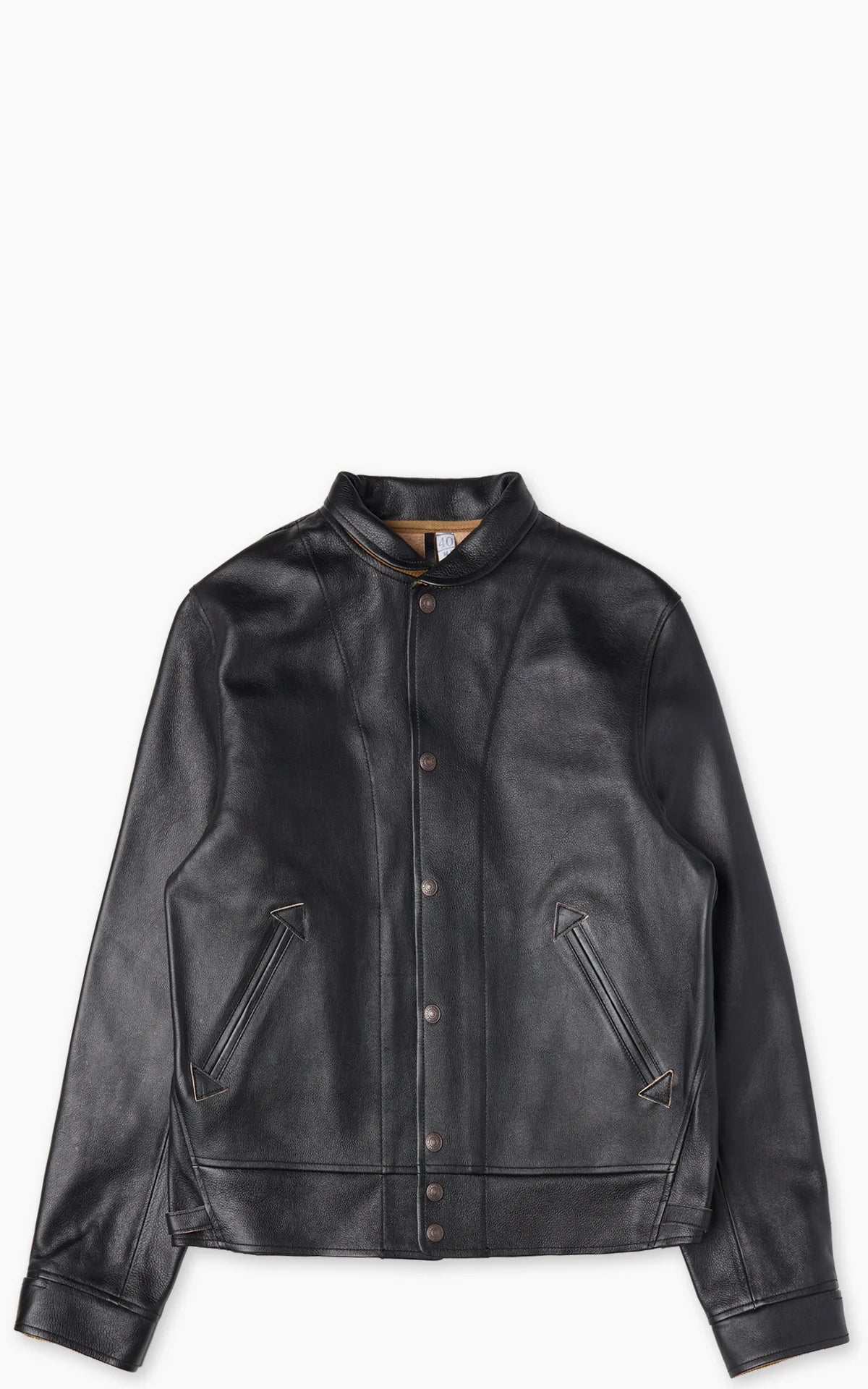 Mister Freedom Campus "Stud" Leather Jacket – Premium Black Hand-Finished Heritage Jacket