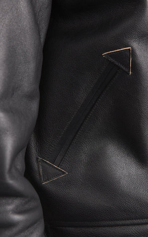 Mister Freedom Campus "Stud" Leather Jacket – Premium Black Hand-Finished Heritage Jacket