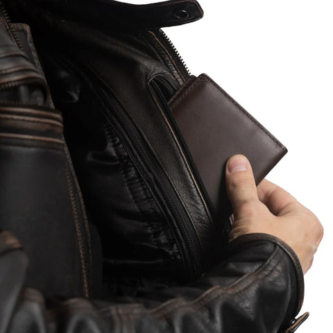 Colorado Brown Cross-Country Classic Men’s Leather Motorcycle Jacket - Premium Touring Gear