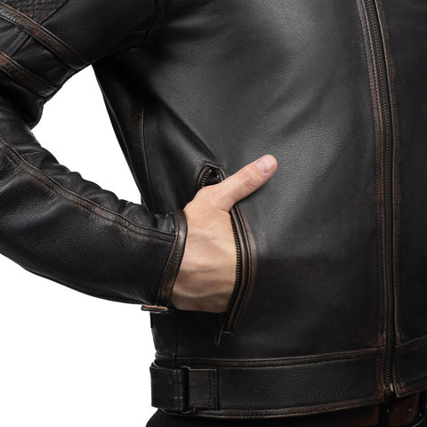 Colorado Brown Cross-Country Classic Men’s Leather Motorcycle Jacket - Premium Touring Gear