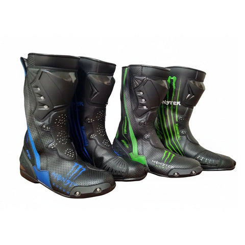 Monster Energy Perforated Leather Professional Track Boots