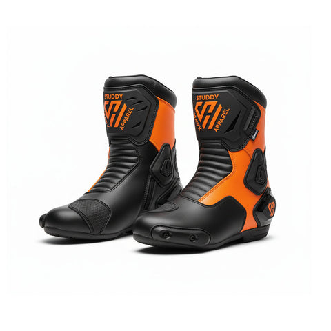 Ultimate Protection Leather Moto Boots – CE Approved Style