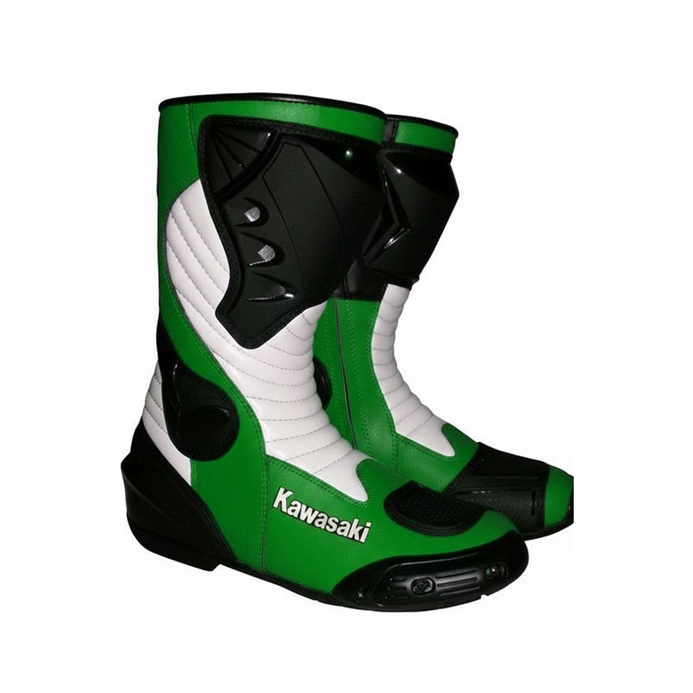 Motorbike Racing Boots with Ankle Reinforcement & Toe Sliders