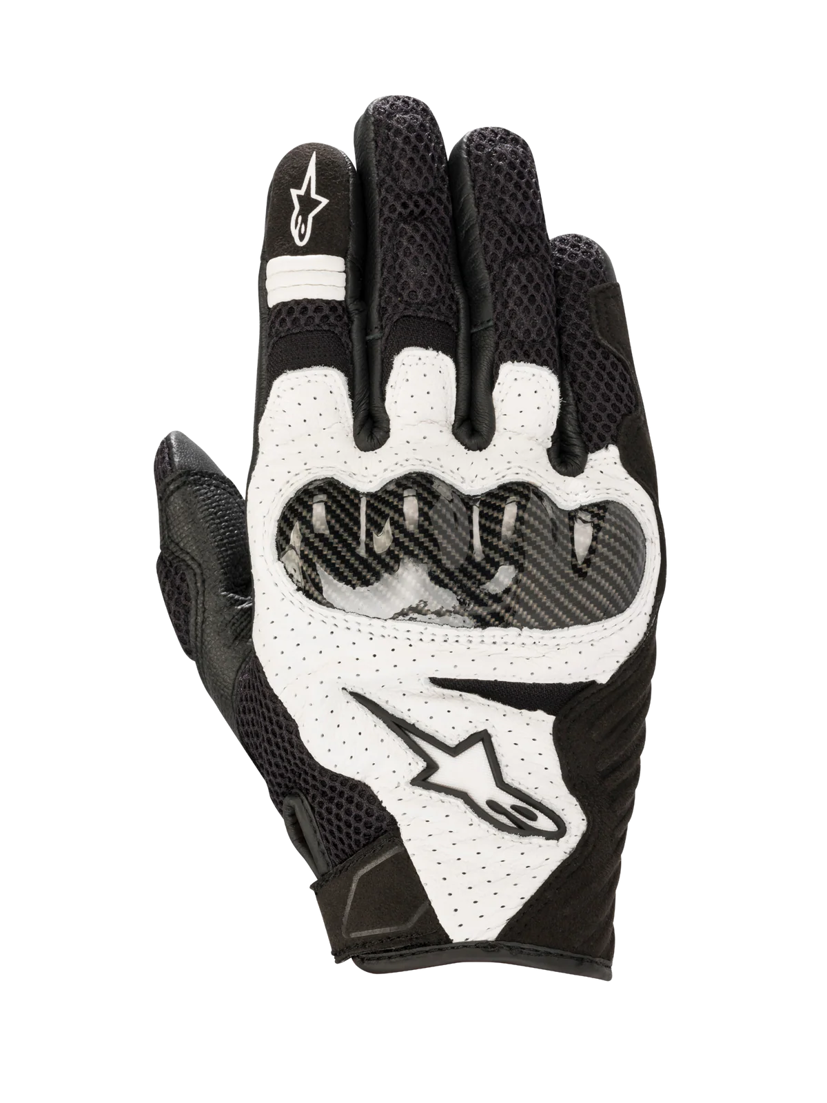 Alpinestars SMX-1 Air V2 Motorcycle Summer Riding Gloves – Black/White