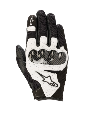 Alpinestars SMX-1 Air V2 Motorcycle Summer Riding Gloves – Black/White